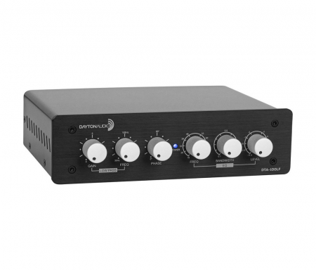 Dayton Audio DTA-100LF, förstärkare med lågpassfilter & EQ i gruppen Lyd til hjemmet / Forsterkere / Subwooferforsterker hos BRL Electronics (860DTA100LF)