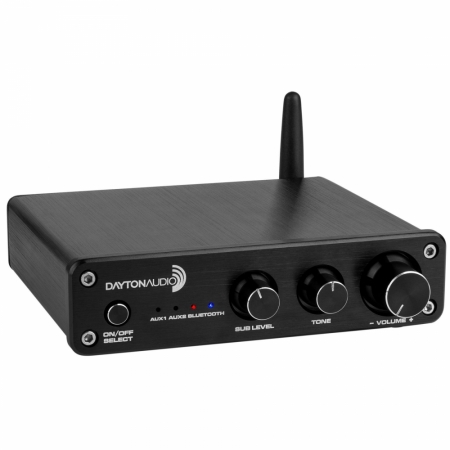 Dayton Audio DTA-2.1BT klass D 2.1-forsterker med Bluetooth i gruppen Lyd til hjemmet / Forsterkere / Stereoforsterker hos BRL Electronics (860DTA21BT)