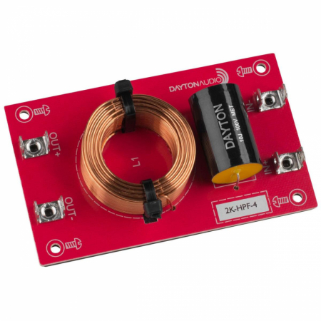 Dayton Audio Högpassfilter 12dB/okt 4ohm, styck i gruppen Lyd til hjemmet / Bygg selv / Delingsfilter hos BRL Electronics (860HPF4r)