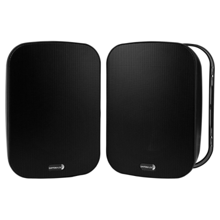 Dayton Audio IO65XTB, 6,5-tommers utendørshøyttaler med 70/100V-støtte, svart par i gruppen Nyheter hos BRL (860IO65XTB)