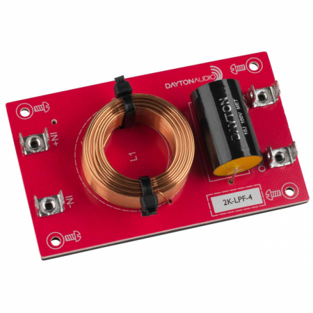 Dayton Audio Lågpassfilter 12dB/okt 4ohm, styck i gruppen Lyd til hjemmet / Bygg selv / Delingsfilter hos BRL Electronics (860LPF4r)
