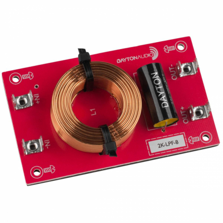Dayton Audio Lågpassfilter 12dB/okt 8ohm, styck i gruppen Lyd til hjemmet / Bygg selv / Delingsfilter hos BRL Electronics (860LPF8r)