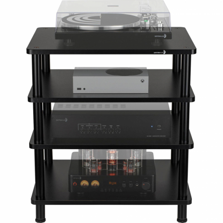 Dayton Audio MS41B, modulært HiFi-rack med fire plan i gruppen Lyd til hjemmet / Tilbehør / HiFi & mediamøbler hos BRL Electronics (860MS41B)