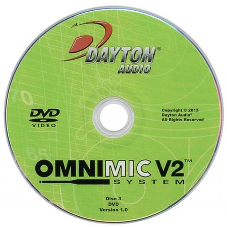 Dayton Audio OMDVD Test for OmniMic i gruppen Lyd til hjemmet / Tilbehør / Måle & kalibreringsutstyr hos BRL Electronics (860OMDVD)
