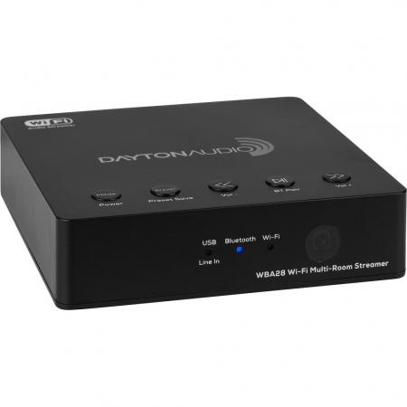 Dayton Audio WBA28 Nätverksstreamer med BT, Ethernet & WiFi i gruppen Lyd til hjemmet / Hifi / Nätverksspillere hos BRL Electronics (860WBA28)