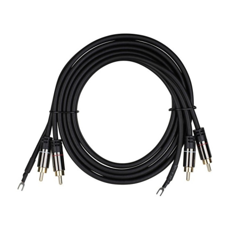 Audtek DMCG6, platespillerkabel med jordleder 1.8 meter i gruppen Nyheter hos BRL (863DMCG6)