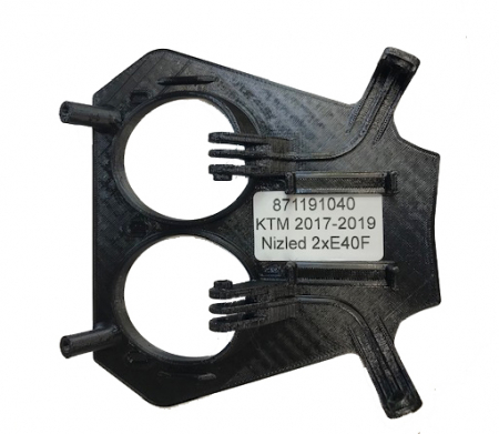 KTM 2017-2019 3D print Lampfäste Nizled 2xE30F/E40F i gruppen Billyd / LED-Belysning / Enduro / Hva passer til motorsykkelen min / KTM / 2017-2019 hos BRL Electronics (871191040)