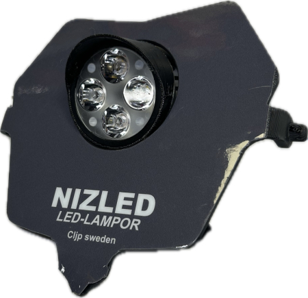 Singelljus kallvit 40w Fantic 2-takt 2024-, grå dekal, 1xE406k NIZLED i gruppen Billyd / LED-Belysning / Enduro / Hva passer til motorsykkelen min / Fantic / 2024- hos BRL (871FANTIC242E40F1)