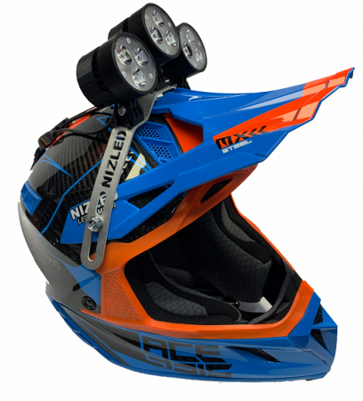 NIZLED LED-hjälmkit kallvit, 3XE30 (180gram/90w) hojdrivning ink hojkabel i gruppen Billyd / LED-Belysning / Enduro / Hjelmsett hos BRL Electronics (871HJALMKITHOJRL)