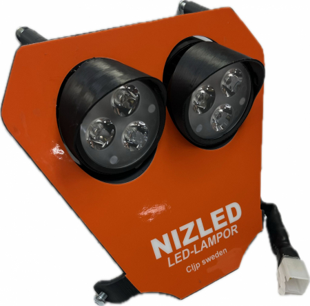 Dubbelkåpa 60w KTM 2020-2023, orange, kallvit 2xE30 NIZLED i gruppen Billyd / LED-Belysning / Enduro / Hva passer til motorsykkelen min / KTM / 2020-2023 hos BRL Electronics (871KTM20E30F)