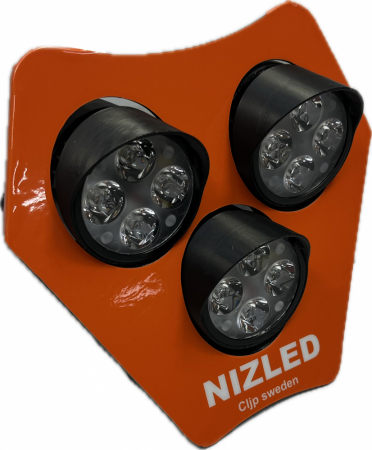 Trippel lampfäste 110w KTM 4-takt 2024-, orange, kallvit 3xE406k NIZLED i gruppen Billyd / LED-Belysning / Enduro / Hva passer til motorsykkelen min / KTM / 2024- / 4-takt hos BRL Electronics (871KTM24E40F3)