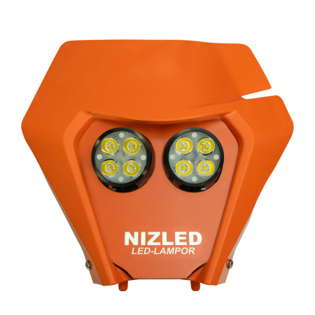  KTM 2020-2023, orange, varmvit 2xE40F5K (100W) NIZLED lampkåpa i gruppen Billyd / LED-Belysning / Enduro / Hjälmkit & lampkåpor hos BRL Electronics (871KTMO20E40F5K)
