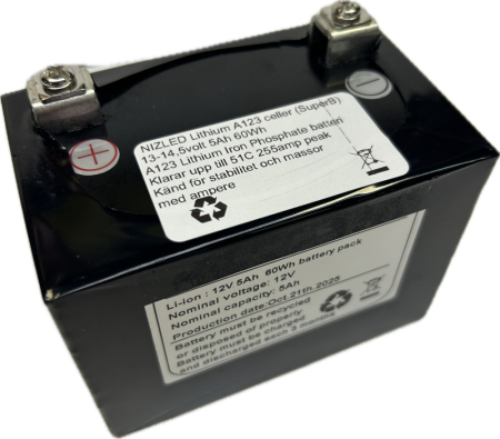 Li-ion Enduro batteri 14 volt 5Ah med A123 cell, (SuperB) passar KTM 2024- i gruppen Nyheter hos BRL (871LIION5KTM24)
