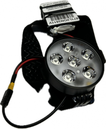 Pannbands-kit 1x60w med depåknapp på lampan LED li-ion 3,5 Ah i gruppen Billyd / LED-Belysning / Enduro / Hjälmkit & lampkåpor hos BRL Electronics (871PANNKITT635)