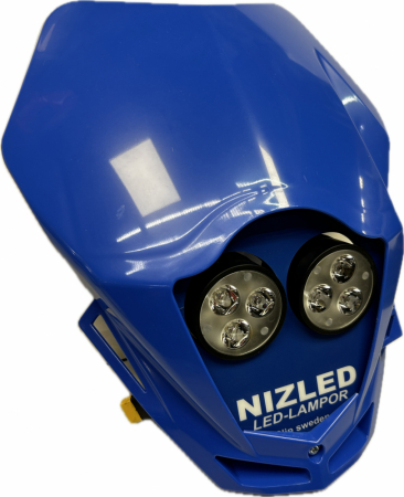 TM Racing 2015-2019, blå, kallvit 2xE30F (60W) lampkåpa i gruppen Billyd / LED-Belysning / Enduro / Hva passer til motorsykkelen min / TM Racing / 2015-2019 hos BRL Electronics (871TMB19E30F)