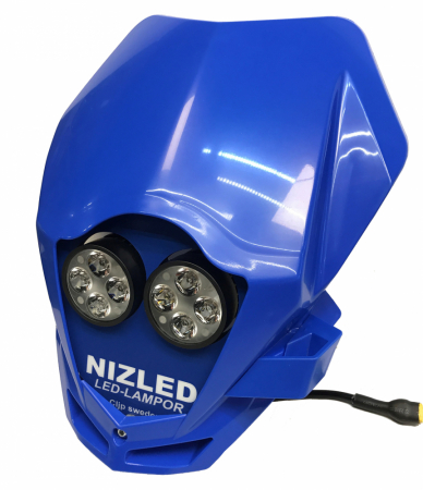 TM Racing 2015-2019, blå, kallvit 2xE40F (100W) lampkåpa i gruppen Billyd / LED-Belysning / Enduro / Hjälmkit & lampkåpor hos BRL Electronics (871TMB19E40F)