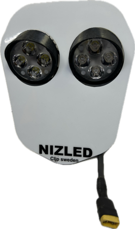 Dubbelljus kallvit 80w Triumph 2024-, vit dekal, 2xE406k NIZLED i gruppen Billyd / LED-Belysning / Enduro / Hva passer til motorsykkelen min / Triumph / 2024- hos BRL (871TRIUMPH24E40F)