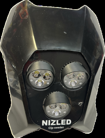 Trippelljus kallvit 105w Triumph 2024-, 3xE306k NIZLED i gruppen Billyd / LED-Belysning / Enduro / Hva passer til motorsykkelen min / Triumph / 2024- hos BRL (871TRIUMPHS24E30F3)