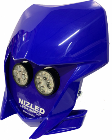 Dubbel lampkåpa kallvit 80w Yamaha WR 2019-2024, blå, 2xE406k fläktlös i gruppen Billyd / LED-Belysning / Enduro / Hva passer til motorsykkelen min / Yamaha / 2019- hos BRL Electronics (871YAMB19E40F)