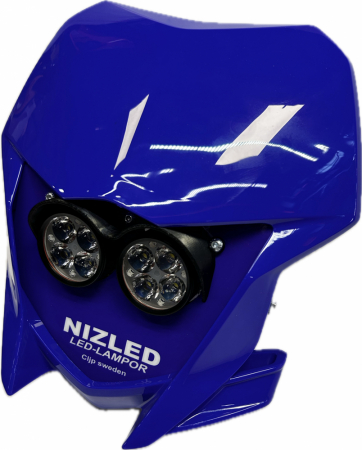Dubbelkåpa 80w Yamaha blå 2019-2024, NIZLED R40DRL i gruppen Billyd / LED-Belysning / Enduro / Hva passer til motorsykkelen min / Yamaha / 2019- hos BRL Electronics (871YAMB19R40D)