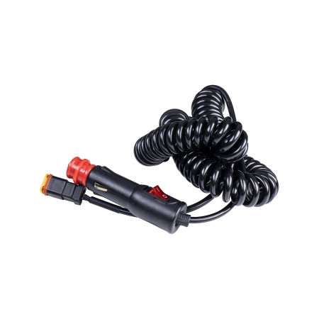 Strands Kabel med DT +++ Ciggplugg Kabel, 12 DC, PÅ i gruppen Billyd / LED-Belysning / Monteringstilbehør / Kabler og kontakter hos BRL (872270449)