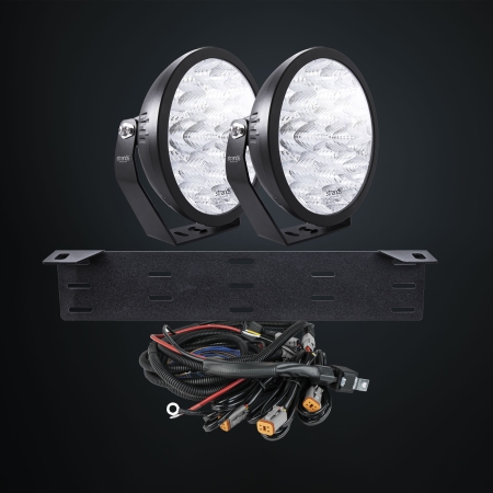 Strands Komplett Sett 2X Yukon 2 Ekstra Lys Flood 9″ LED i gruppen Billyd / LED-Belysning / Lyskit & pakker hos BRL (872270941KIT2)
