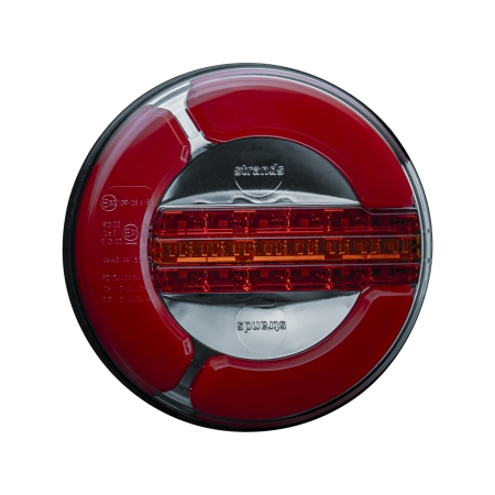Strands Baklykt LED 3 Kamre 12-24V, 142mm Diameter. Bak/Horn/Dynamisk Blink. i gruppen Billyd / LED-Belysning / LED-lamper / Ryggelys hos BRL (872800153)
