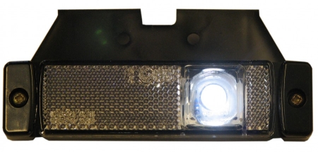 Strands posisjonslys LED Hvit 12-24V, Med Festebrakett. E-merket. i gruppen Billyd / LED-Belysning / LED-lamper / Markeringslys  hos BRL (872800182)