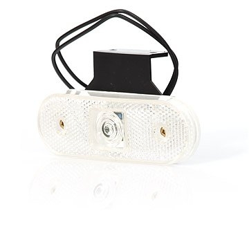 Strands Pos. Lys Hvit 12-24V Med Feste, Og Refleks. E-merket. LED i gruppen Billyd / LED-Belysning / Monteringstilbehør / Refleks hos BRL (872800194)