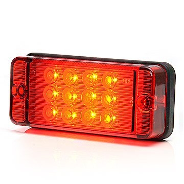 Strands Dimlys 12-24V Rødt Glass.,E-Godkjent. i gruppen Billyd / LED-Belysning / LED-lamper / Ryggelys hos BRL (872800269)