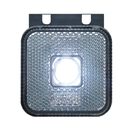 Strands posisjonslys hvit LED 12-24V, inkl. vinkelfeste E-merket i gruppen Billyd / LED-Belysning / LED-lamper / Markeringslys  hos BRL (872800287)