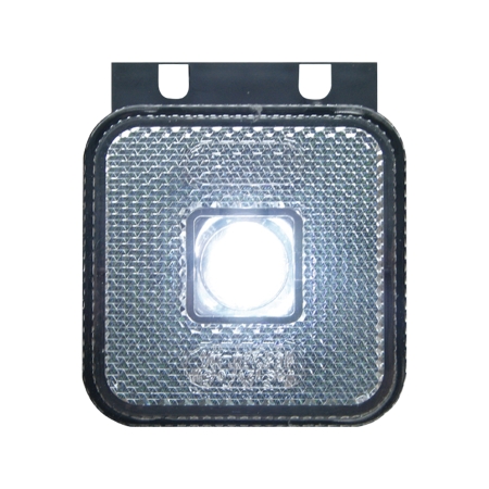 Strands posisjonslys hvit LED 12-24V, inkl. vinkelfeste E-merket i gruppen Billyd / LED-Belysning / LED-lamper / Markeringslys  hos BRL (872800287)