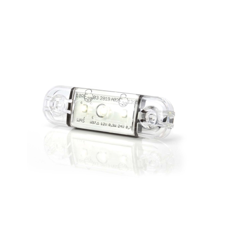Strands posisjonslys hvitt Slim 3 LED, 9-36V IP68. E-merket. i gruppen Billyd / LED-Belysning / LED-lamper / Markeringslys  hos BRL (872800342)
