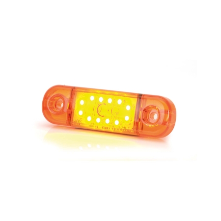 Strands Sidomarkering Slim 12 LED,9-36V IP68. E-merket. i gruppen Billyd / LED-Belysning / LED-lamper / Ekstralys hos BRL (872800343)