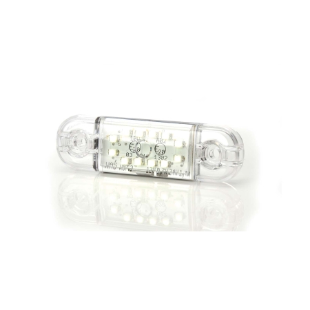 Strands Positionslys Vit Slim 12 LED, 9-36V IP68. E-merket. i gruppen Billyd / LED-Belysning / LED-lamper / Markeringslys  hos BRL (872800345)