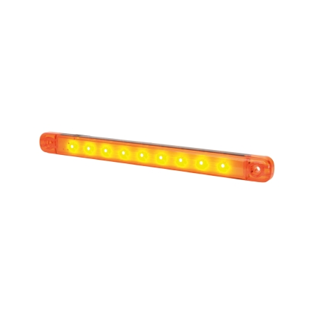 Strands Sidomarkering Orange Slim 9 LED,9-36V IP68. E-merket. i gruppen Billyd / LED-Belysning / LED-lamper / Ekstralys hos BRL (872800346)