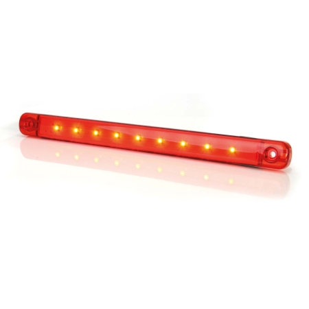 Strands posisjonslys Rødt Slim 9 LED, 9-36V IP68. E-merket. i gruppen Billyd / LED-Belysning / LED-lamper / Markeringslys  hos BRL (872800347)