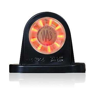 Strands Gummiarm Rød/Hvit LED 12-24V, Klarglass Fram/Bak, E-merket. i gruppen Billyd / LED-Belysning / LED-lamper / Markeringslys  hos BRL (872800370N)