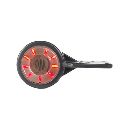 Strands Gummiarm Hvit/Rød LED M. Flatt, Klarglass. E-merket 12-24V i gruppen Billyd / LED-Belysning / LED-lamper / Ekstralys hos BRL (872800373N)