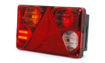 Strands 5 Funk. Baklys for tilhenger Venstre Rektangulær i gruppen Billyd / LED-Belysning / LED-lamper / Ryggelys hos BRL (872800399V)