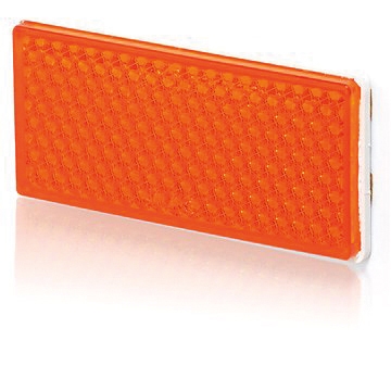 Strands Reflex Orange 105X51Mm Selvl. 4-Pakk, Med Dobbeltsidig Tape. i gruppen Billyd / LED-Belysning / Monteringstilbehør / Refleks hos BRL (8728106414)