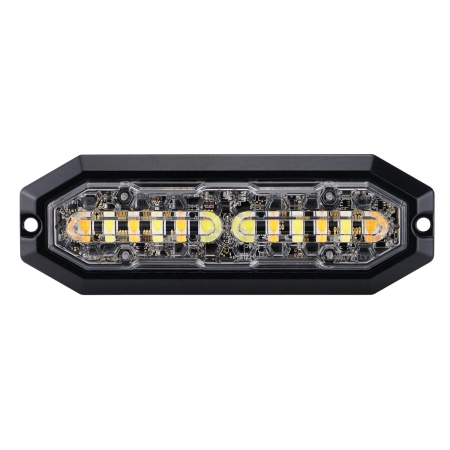 Strands Duo Rettet Blinkelys Hvit/Oransje 12 LED i gruppen Billyd / LED-Belysning / LED-lamper / Blitzlys hos BRL (872850135HPA)