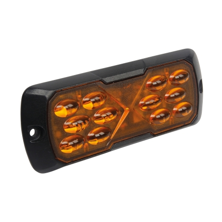 Strands Slim Fisheye Rettet Blinklys 12 LED i gruppen Billyd / LED-Belysning / LED-lamper / Blitzlys hos BRL (872850195HPA)