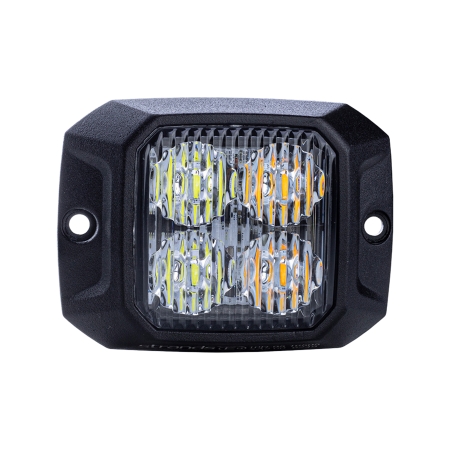 Strands Duo Rettet Blinklys Orange/Hvit 4 LED i gruppen Billyd / LED-Belysning / LED-lamper / Blitzlys hos BRL (872850204HPA)