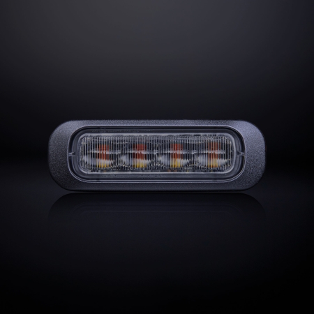 Strands Dark Knight Riktat Blixtlys Orange 4 LED Mørktoneet Linse i gruppen Billyd / LED-Belysning / LED-lamper / Blitzlys hos BRL (872850402)