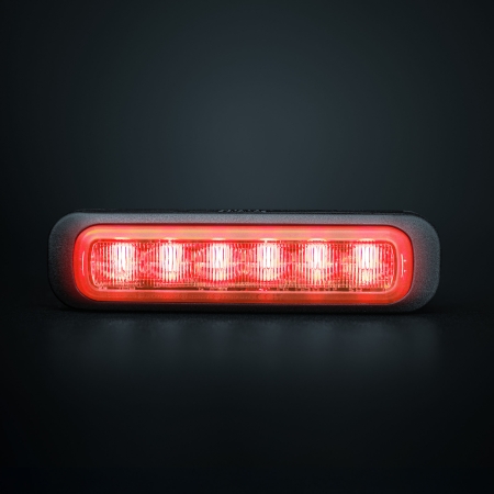 Strands Dark Knight Riktat Blixtlys Rød 6 LED i gruppen Billyd / LED-Belysning / LED-lamper / Blitzlys hos BRL (872850404R)