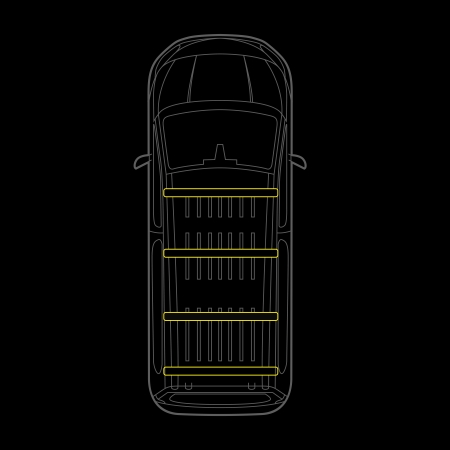 Strands Cruise Light C-Rack, Mercedes Vito 2014- i gruppen Billyd / Hva passer i min bil / Mercedes / Vito / Vito 2019-2024 hos BRL (872RRS2845400)