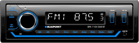 Blaupunkt BPA 1124 DAB BT, bilstereo med Bluetooth, DAB & 3 par lågnivå i gruppen Billyd / Bilstereo / 1-din spiller hos BRL Electronics (873BPA1124DABBT)