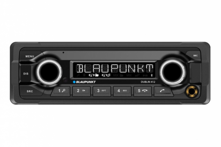 Blaupunkt Dublin 412, robust stereo med Bluetooth og 3 par lavnivåutganger i gruppen Billyd / Bilstereo / 1-din spiller hos BRL (873DUBLIN412)