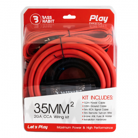 Bass Habit Play 10/90 CCA kabelsett, 35mm² i gruppen Billyd / Kabler / Kabelkit hos BRL (891PWK2CCA)